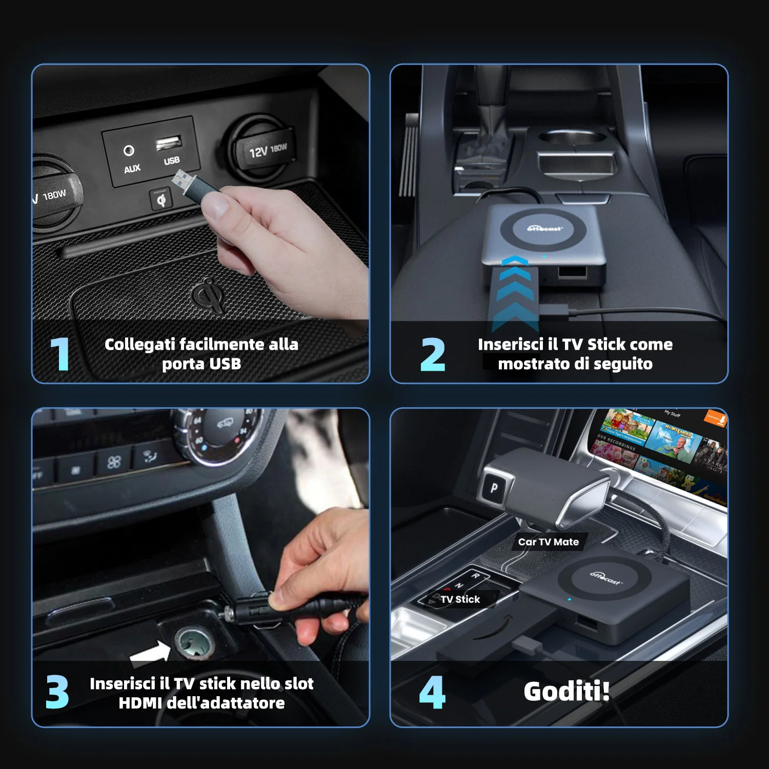 OTTOCAST® Car Tv Mate Max - Wireless CarPlay & Android Auto with HDMI Multimedia - Image 7
