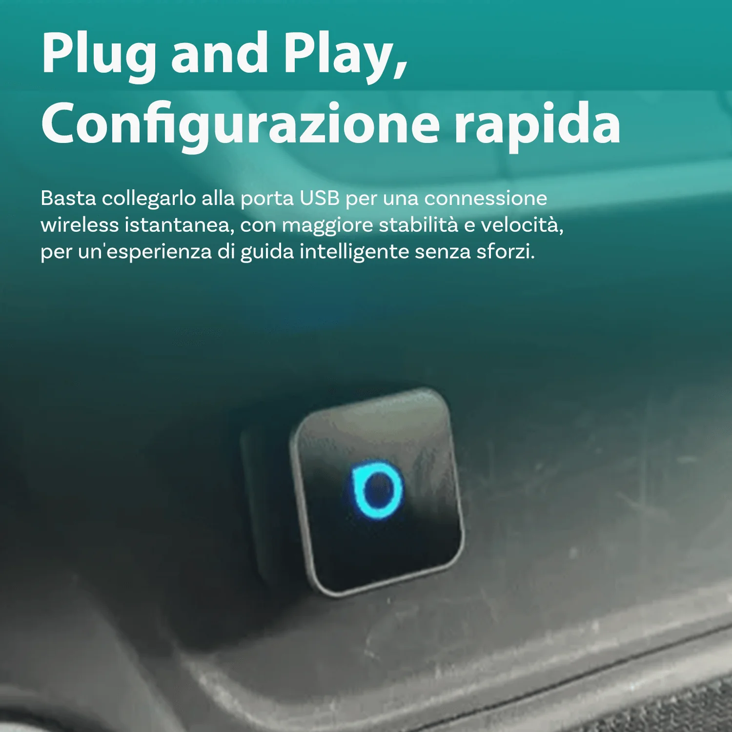 OTTOCAST® Mini Cube 3.0 Adattatore Wireless CarPlay e Android Auto - Image 8