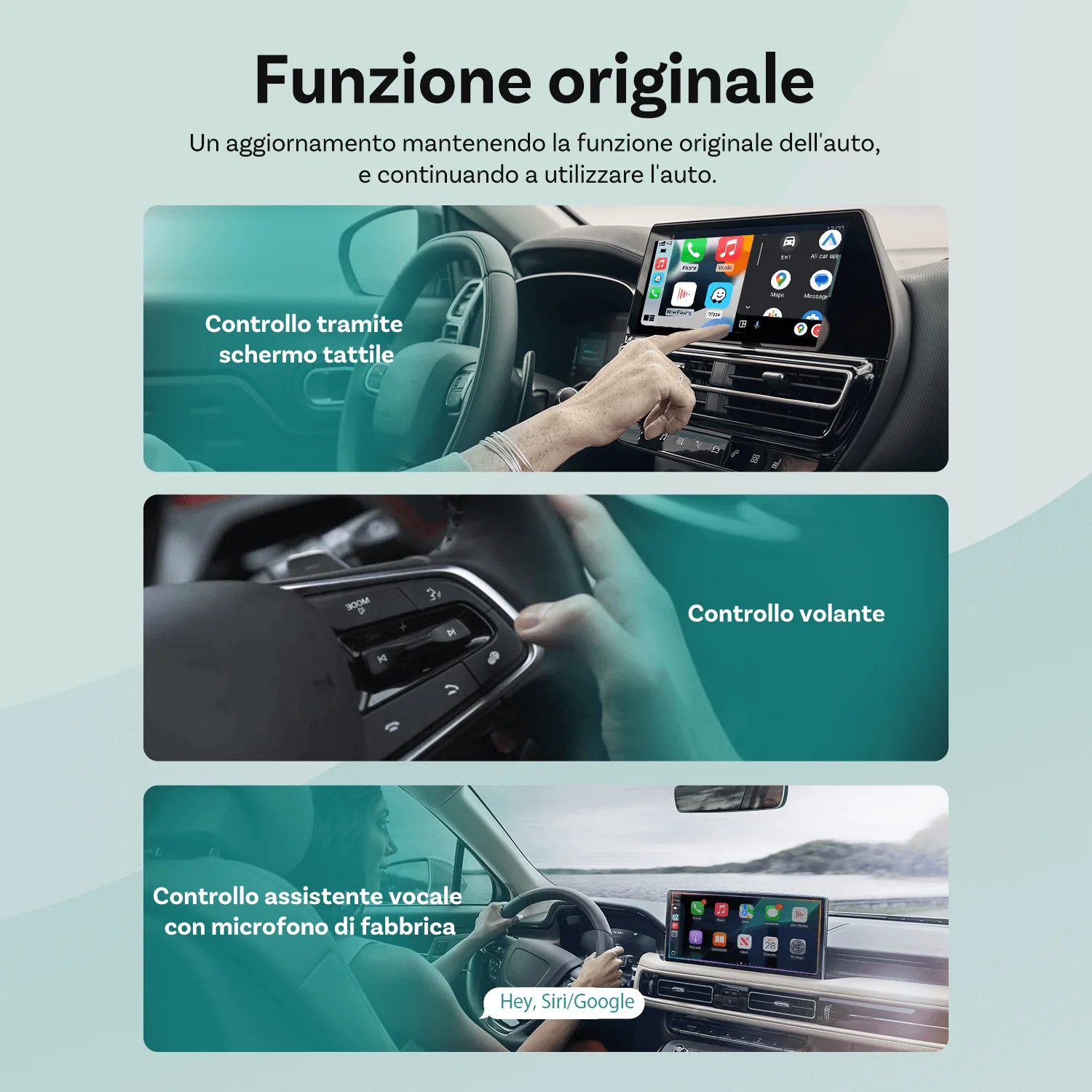OTTOCAST® Mini Cube 3.0 Adattatore Wireless CarPlay e Android Auto - Image 11