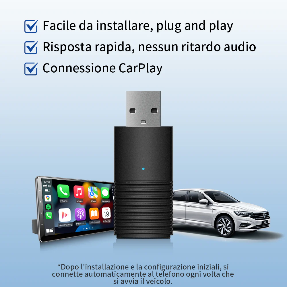 (🆕Sconto a Tempo Limitato) Ottocast®IT Mini Adattatore Wireless CarPlay/Android Auto - Image 4