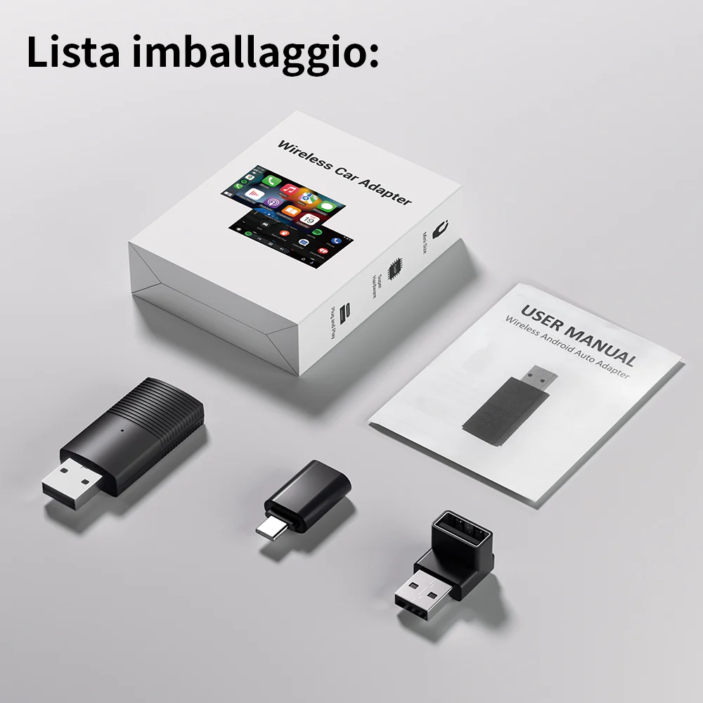 (🆕Sconto a Tempo Limitato) Ottocast®IT Mini Adattatore Wireless CarPlay/Android Auto - Image 5