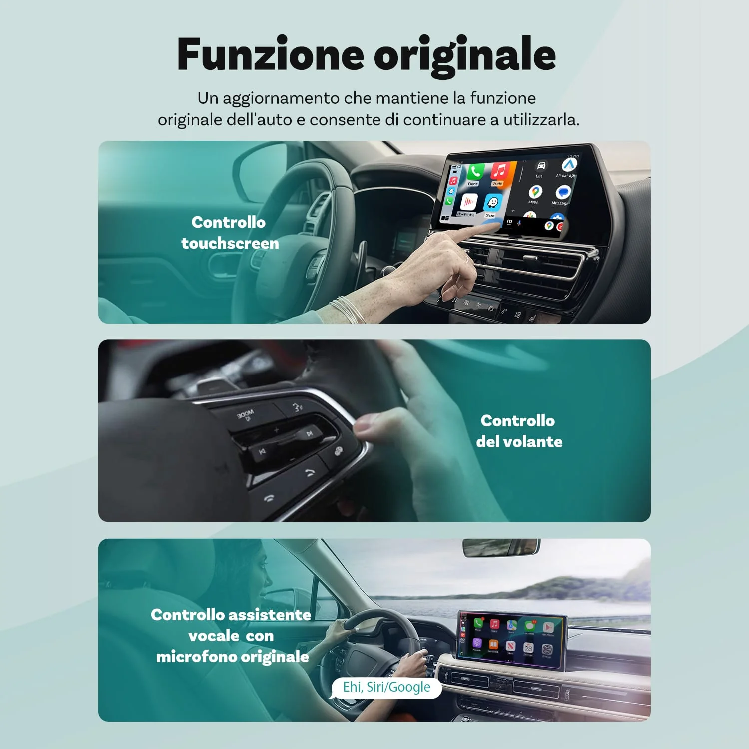Ottocast Mini Wireless CarPlay/Android Auto Adattatore - Image 6