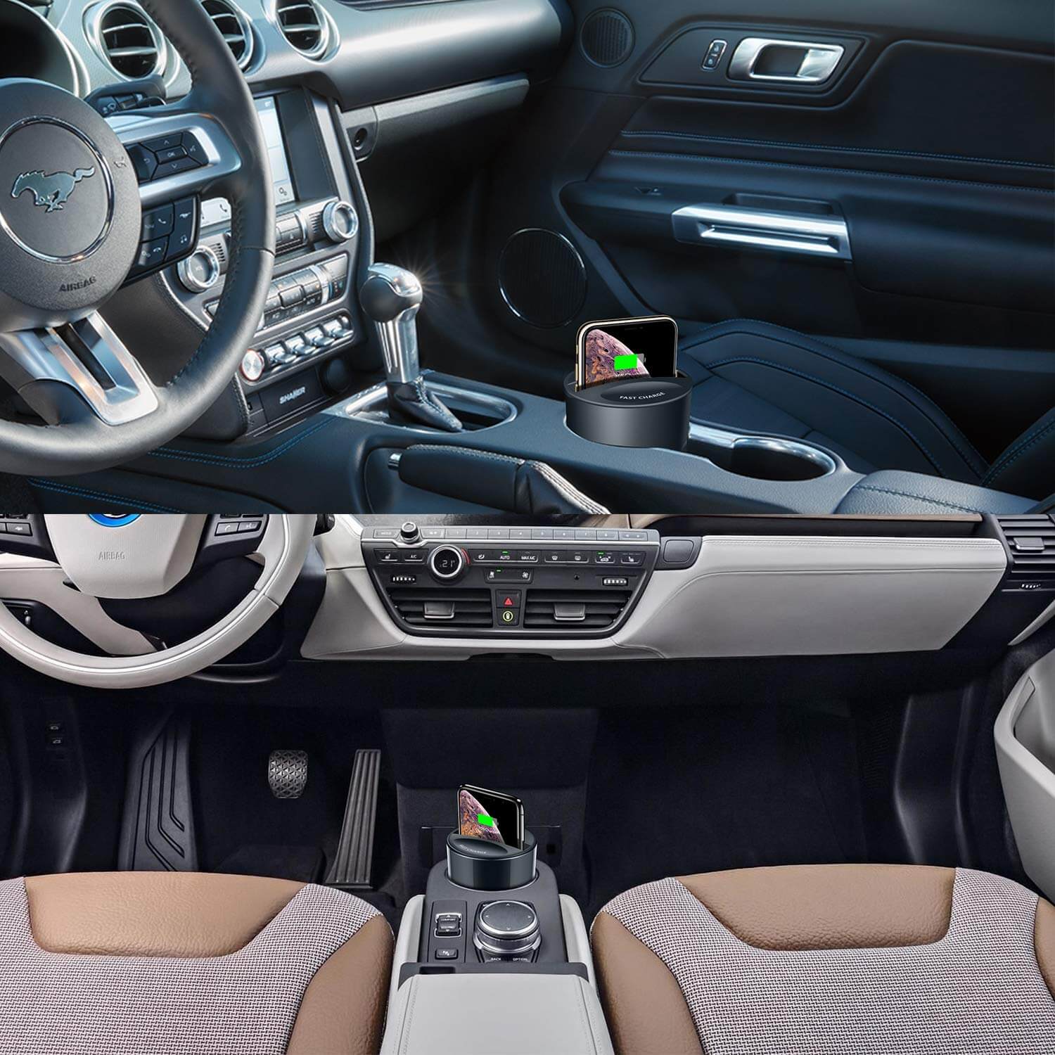 Wireless Car Charger cup - Image 3